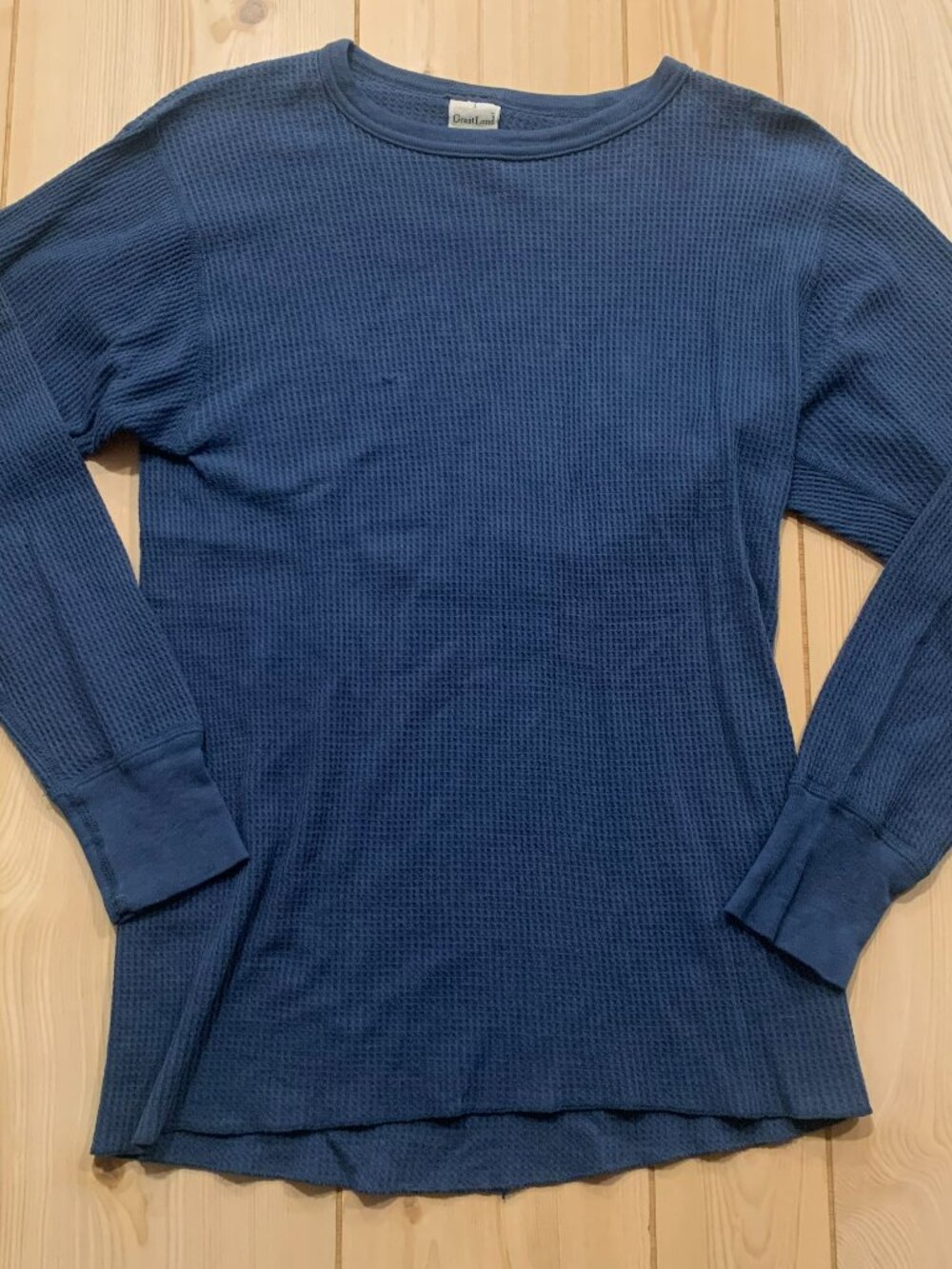 Vintage 90s Greatland Retro Thermal Outdoors Textured Long Sleeve Shirt Size L